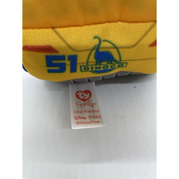 TY Sparkle Beanie Disney/Pixar Cars 3 Cruz Ramirez 6" Dinoco Plush NWT - Picture 5 of 7